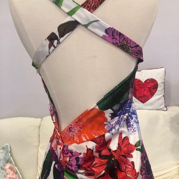 Gai Mattiolo open back Silk dress size 8, Small - Picture 3 of 8